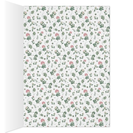 Sage Green Wildflower Folk Wedding (内側 (右))