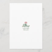 Sage Green Wildflower Wedding Design Flat Program プログラム (裏面)