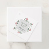 Sage Green Wildflower Wedding Favor フェイバータグ (インサイチュ)