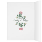 Sage Green Wildflower Wedding Table Number (内側 (左))