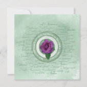 Sage Green with Purple Rose Empowerment Quote  (正面)