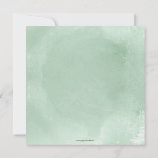  Sage Green with White Rose Empowerment Quote (裏面)