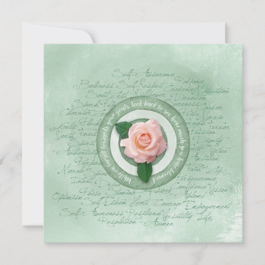 Sage Green with Yellow Rose Empowerment (正面)