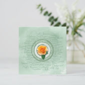 Sage Green with Yellow Rose Empowerment Quote (スタンド正面)