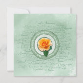 Sage Green with Yellow Rose Empowerment Quote (正面)