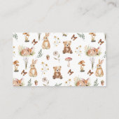 Sage Green Woodland Animals Books for Baby Card エンクロージャーカード (裏面)