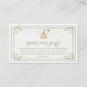 Sage Green Woodland Animals Books for Baby Card エンクロージャーカード (正面)