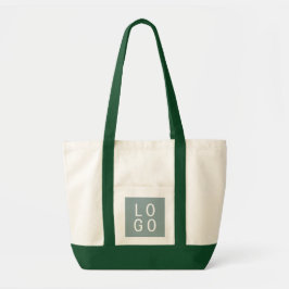 SAGE GREEN YOUR LOGO HERE BUSINESS COMPANY BRANDED トートバッグ
