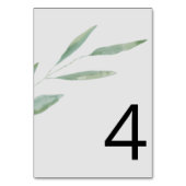 Sage Greeneryのテー結婚ブル・ナンバー・カード テーブルナンバー (正面)