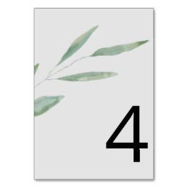 Sage Greeneryのテー結婚ブル・ナンバー・カード テーブルナンバー