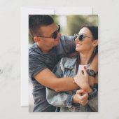 Sage Greeneryフローラ写真結婚の夕べパーティー 招待状 (裏面)