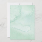 Sage Greenery Beary First Birthday 招待状 (裏面)