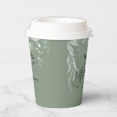 Sage Greenery Bridal Shower 紙コップ (右)