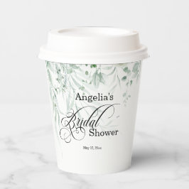 Sage Greenery Bridal Shower 紙コップ