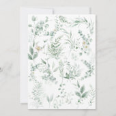Sage Greenery Bridal Shower Invitation 招待状 (裏面)