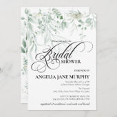 Sage Greenery Bridal Shower Invitation 招待状 (正面/裏面)