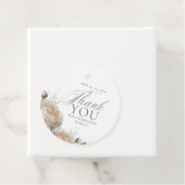 Sage Greenery White Rose Wedding フェイバータグ (インサイチュ)