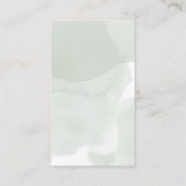 Sage Greenery White Rose Wedding Registry エンクロージャーカード (裏面)