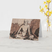 Sage Greeting Card カード (黄色い花)