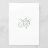 Sage Hand Drawn Floral Whimsical seating charts (裏面)