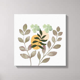 "Sage Harmony | モダンボタニカル リーフ ウォールアート