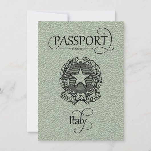 Sage Italy Passport日付の保存 セーブザデート (正面)