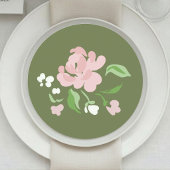 Sage & Ivory | Chic Floral Wedding Menu Card メニュー