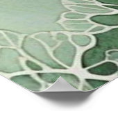 Sage Lace Lichen Abstract - Organic Modern ポスター (角)