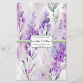 Sage & Lavendar水彩石鹸ラップ紙シート (正面)
