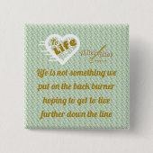 Sage Life Button by Poet Adiela Akoo 缶バッジ (正面)