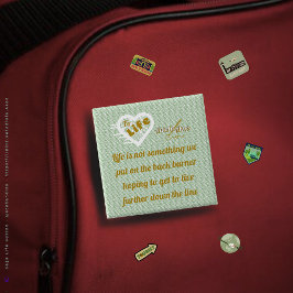 Sage Life Button by Poet Adiela Akoo 缶バッジ