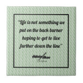 Sage Life Ceramic Tile by Adiela Akoo タイル (正面)