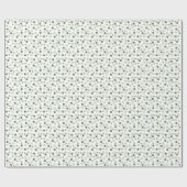 Sage (light, medium, dark) Modern Polka Dots ラッピングペーパー (フラット)