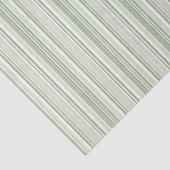 Sage (Light, Medium, Dark) & White Stripes Elegant 薄葉紙 (詳細)