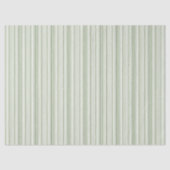 Sage (Light, Medium, Dark) & White Stripes Elegant 薄葉紙 (正面)