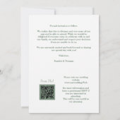 Sage Luxury Initials Floral Red Shades Round Photo セーブザデート (裏面)