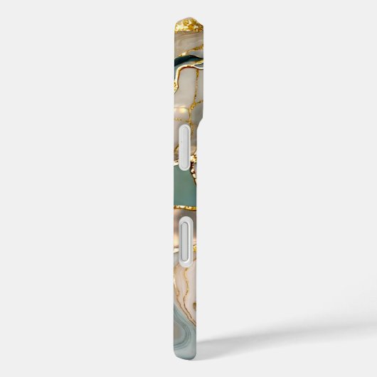 Sage Marble Phone Case Gold Abstract Luxury Case-Mate iPhoneケース (裏面 / 右)