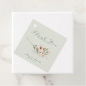Sage Meadow Botanical Wedding Favor Tag フェイバータグ (インサイチュ)