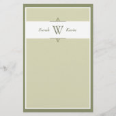 Sage Monogram文具 便箋 (正面)