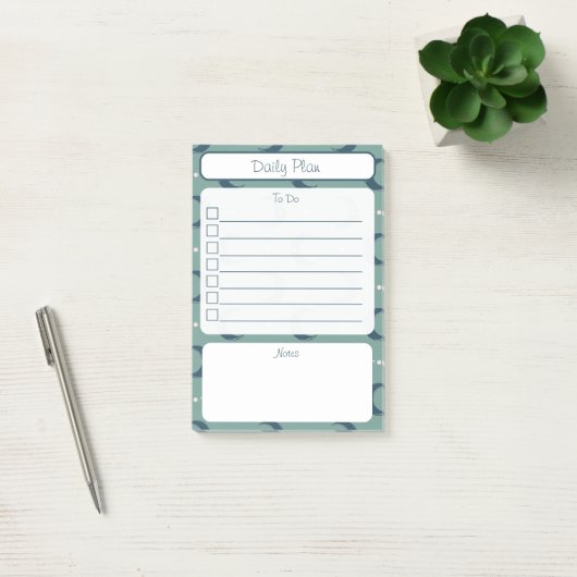 Sage Moon To-Do List Notepad 4"x6" ポストイット (オフィス)