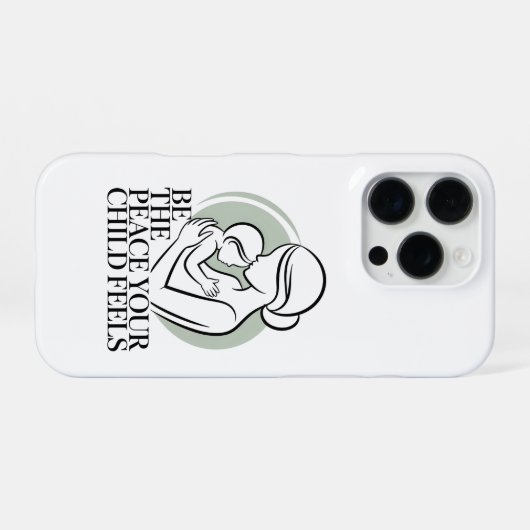 Sage Mother Baby Silhouette Mantra iPhoneケース (裏面横)