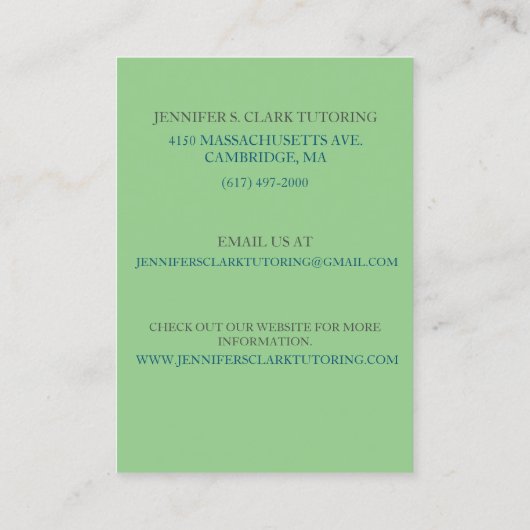 Sage Music先生/ミュージシャン/アコースティックギター 名刺 (裏面)