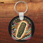 Sage My Space and My Attitude Smudging Cleansing A キーホルダー (正面)