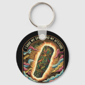 Sage My Space and My Attitude Smudging Cleansing A キーホルダー (裏面)