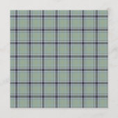 Sage & Navy Plaid Color Palette Card 招待状 (裏面)