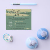 Sage Ocher Online Store Small Business Thank you チラシ (シングル)