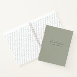 Sage Olive Green Letters to Daughter Journal ノートブック