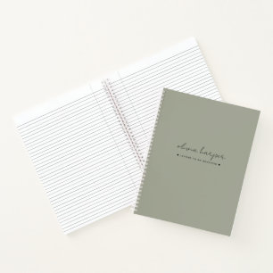 Sage Olive Green Letters to Daughter Journal ノートブック