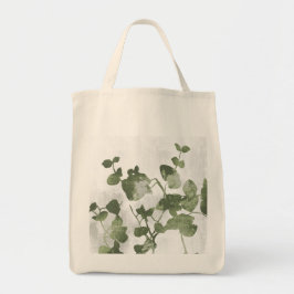 Sage Olive Green Painterly Botanical Minimalist トートバッグ