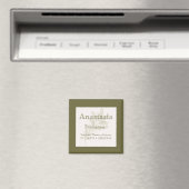 Sage Personalized Bridesmaid Name Magnet マグネット (インサイチュ (食洗機))